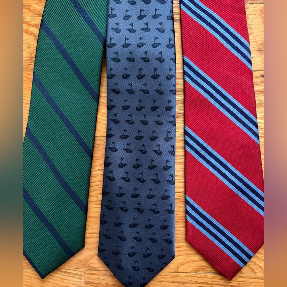 Boys set of 3 silk ties - excellent condition!